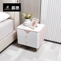 慕思床头柜卧室现代简约公主储物柜家用简易收纳创意置物柜062