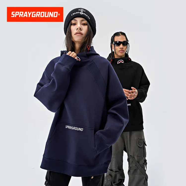 【宇航领】SPRAYGROUND鲨鱼嘴套头卫衣宽松琥珀流光风HD WD913305