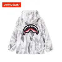 SPRAYGROUND鲨鱼嘴毛绒外套加厚保暖潮流连帽秋冬HD WE041101