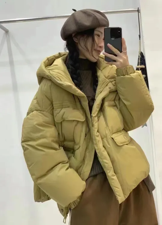 韩版连帽小个子羽绒服女宽松面包服外套女装加厚保暖大版工厂直销