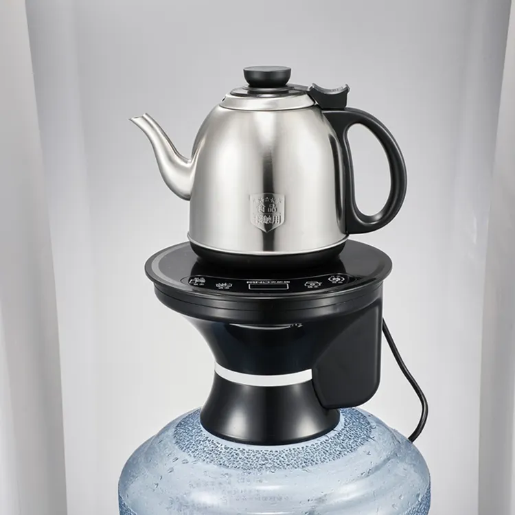 一键烧水壶加热款器桶装水底部上水煮热煮茶两用多用自动一体机