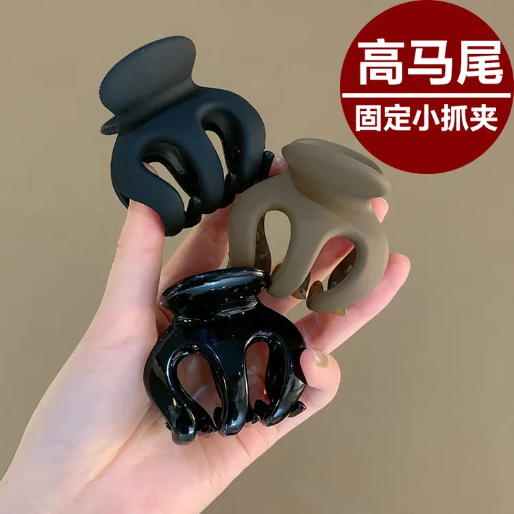 高马尾抓夹固定神器防塌发夹女后脑勺发卡高级感鲨鱼夹发饰南瓜夹