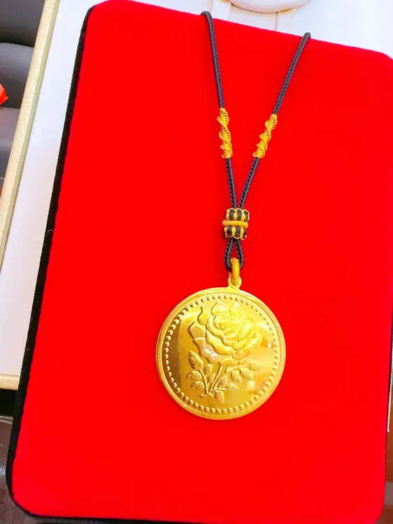 铜项链 0.15g 金币款吊坠 