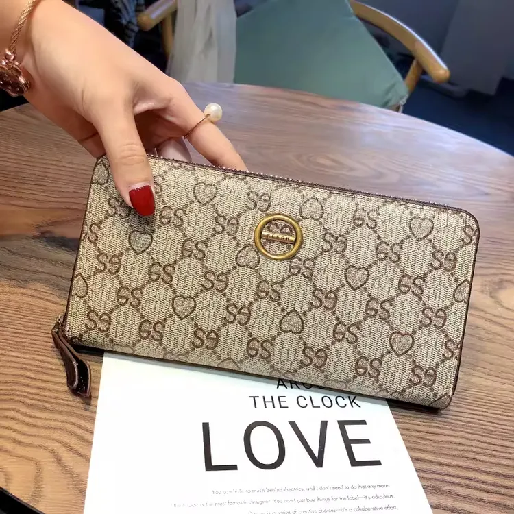 CalvimKeith正品钱包女款2025新款精致好看士招财长款真皮大容量