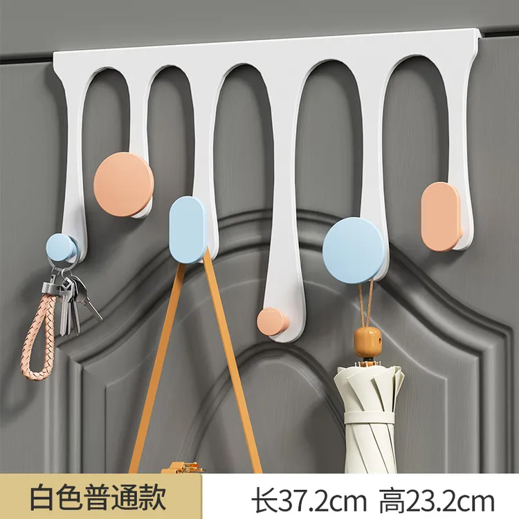 易时代衣帽挂钩门后钩贴墙壁挂式普通款家用厨房卫生间白色浴室