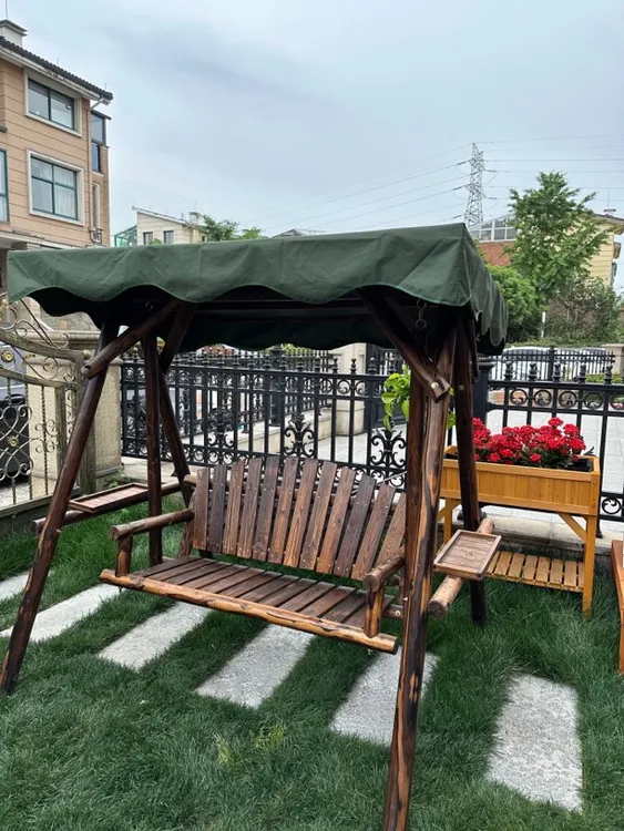 户外秋千吊椅家用室内阳台吊床椅室外庭院实木休闲荡秋千双人摇椅