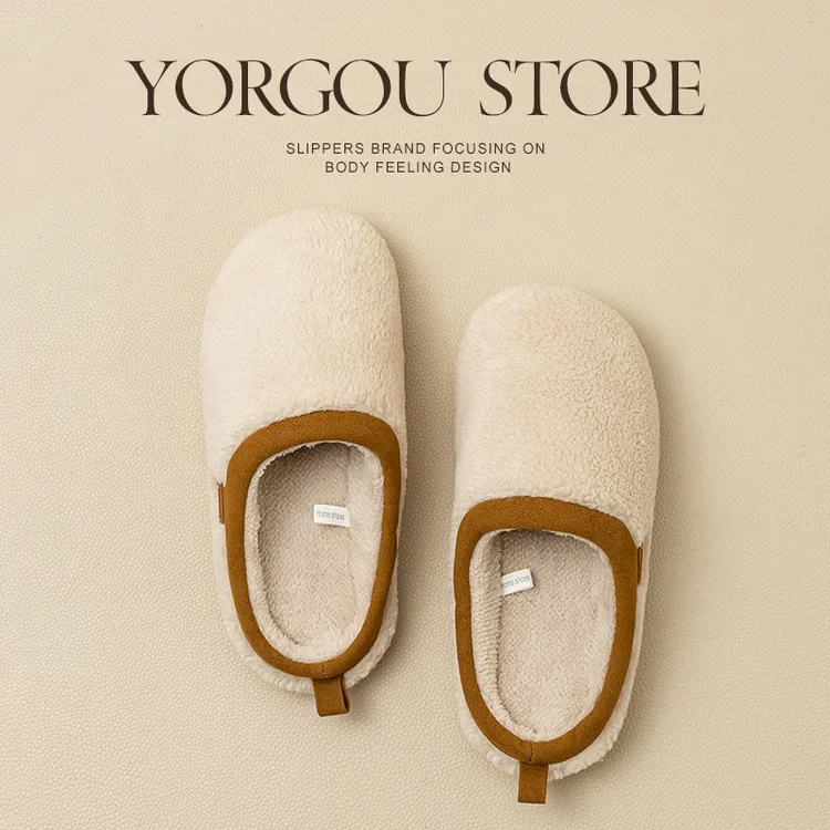 远港居家用棉拖鞋女士秋冬季不臭脚防滑毛绒厚底加绒保暖男款棉拖