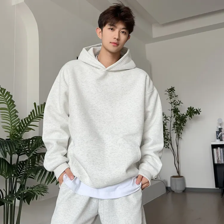 盘鹏飞春420克宽松连帽卫衣套头卫衣套头衫情侣上衣卫衣男男生