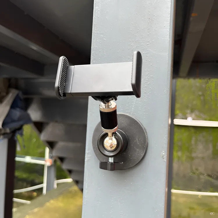 强磁铁手机支架旅游户外拍照神器宿舍磁铁手机架健身房直播支架