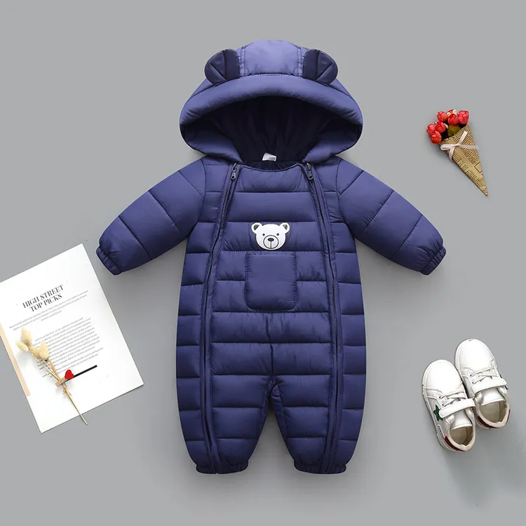 冬季婴幼儿连体衣新生儿爬服男女宝宝棉服加厚外出抱被连身衣哈衣