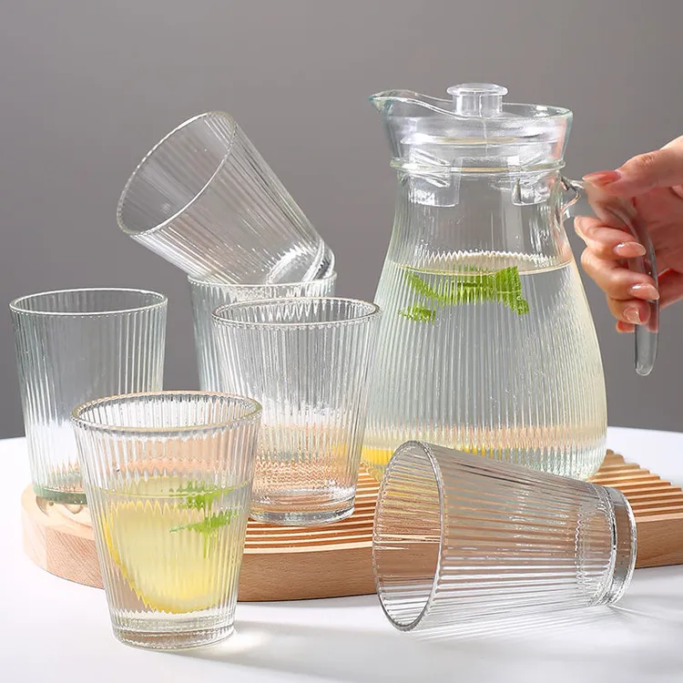 五件套玻璃水具套装轻奢家用上档次冷水壶大容量高颜冷泡壶茶壶杯