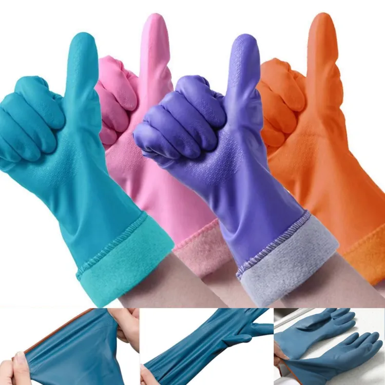【加绒家务手套】保暖家务洗碗洗衣橡胶胶皮加厚加棉冬天厨房清洁