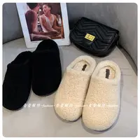 【萱萱服饰】X140复古包头加绒毛毛鞋半拖鞋女外穿百搭时尚棉拖鞋女