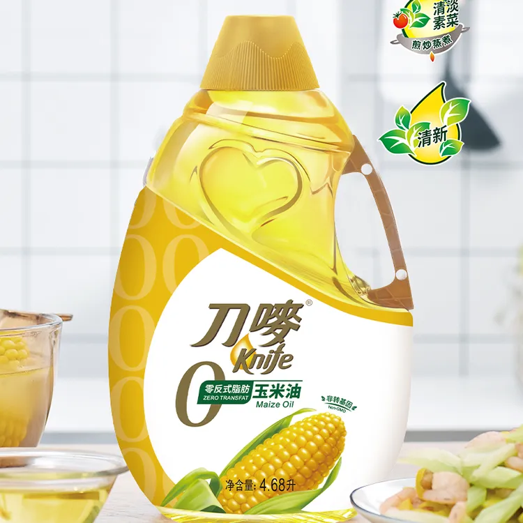 刀唛零反玉米油优质物理压榨4.68L新鲜营养蛋糕烘焙麦玉烹饪食用