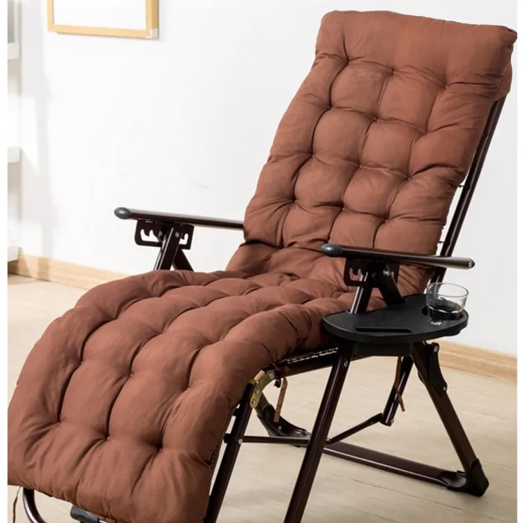 加厚躺椅垫子藤椅摇椅坐垫床上加长加厚通用棉垫办公靠椅竹椅垫