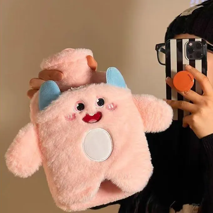 热水袋注水暖肚子暖水袋暖手宝学生敷肚子可爱毛绒热敷迷你大小号