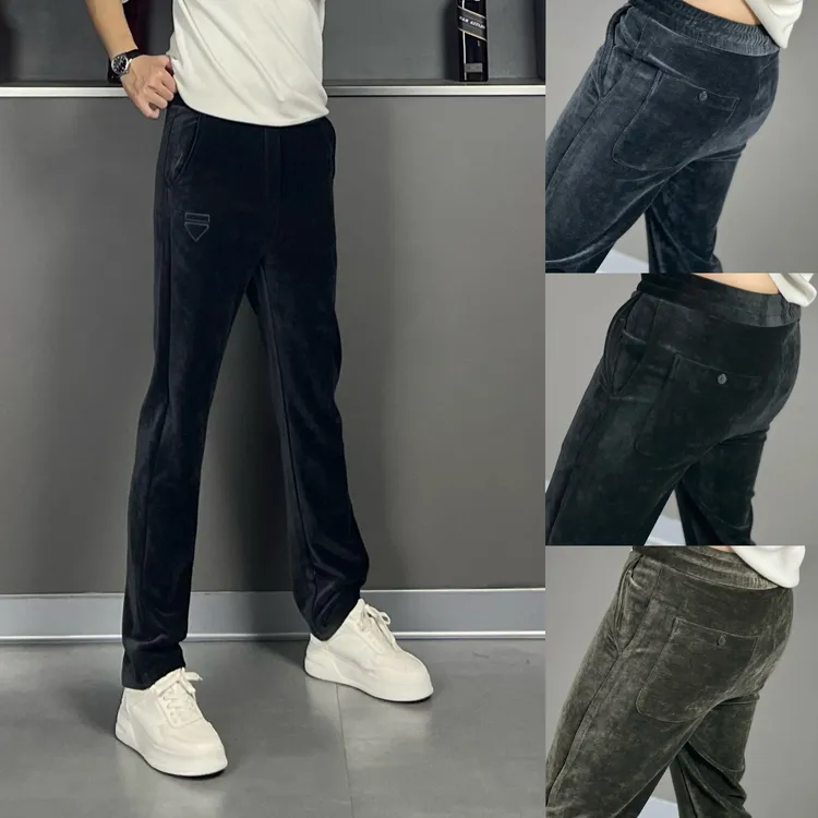 9633秋季2024新款高街宽松阔腿男裤痞帅休闲长裤男潮流垂感长裤