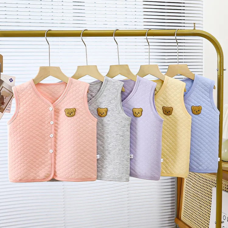 儿童马甲宝宝秋冬季夹棉保暖春秋加厚婴儿纯棉坎肩男童婴儿小马甲