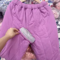 SANYUE新疆棉棉花纯色紫色冬季保暖棉裤