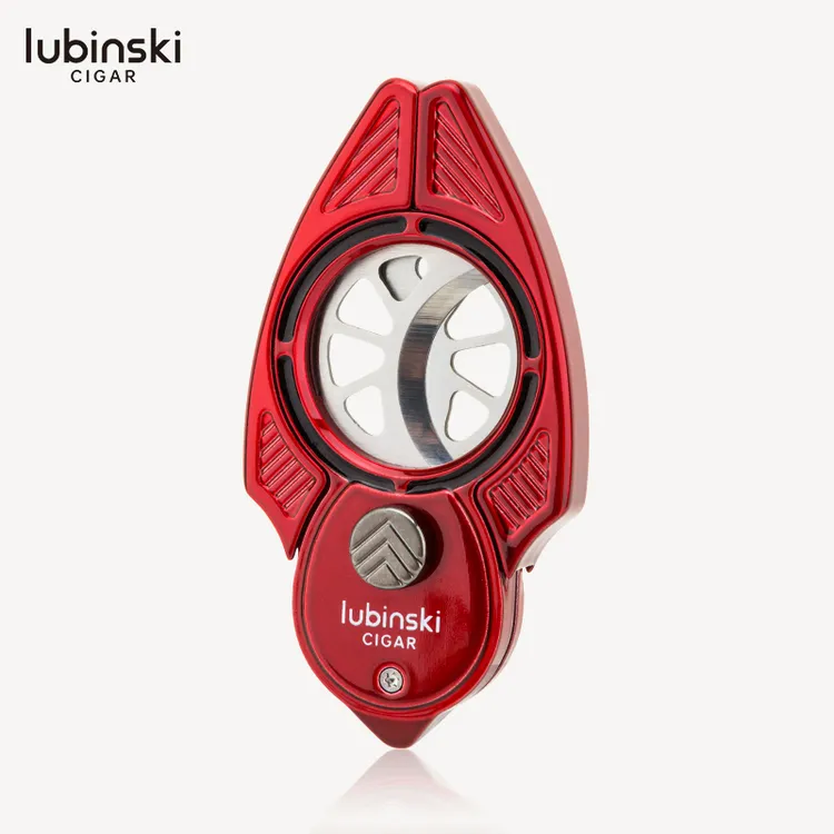 LUBINSKI鲁宾斯基雪茄剪大口径飞刀形不锈钢锋利双刃剪切孔剪烟器