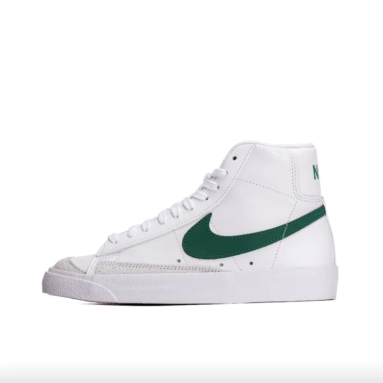 Nike Blazer 经典复古 板鞋 高帮/白色/绿色CZ1055-119