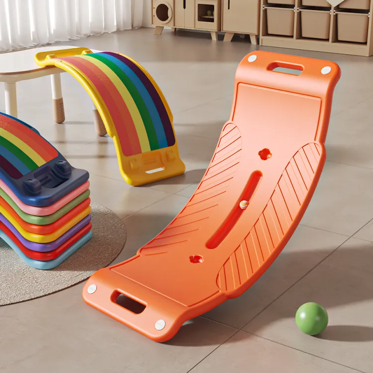 平衡板聪明板木制加厚百变弯曲感统训练室内家用宝宝平衡瑜伽板