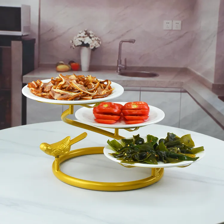 菜盘架餐桌碟子架省空间厨房备菜架摆盘神器架子冷盘架多层置物架