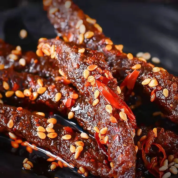 内蒙特产冷吃牛肉开袋即食麻辣牛肉干