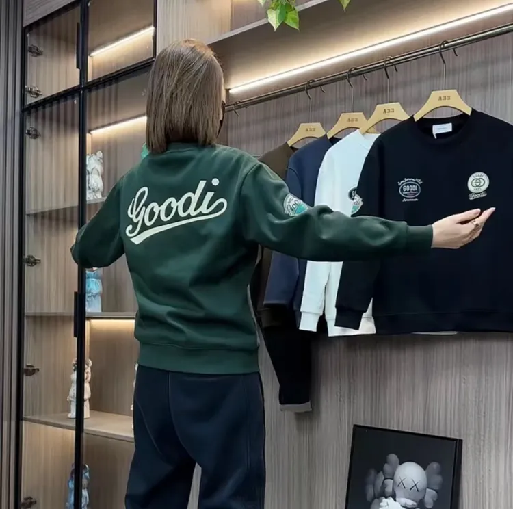 2025秋冬季新款潮牌印花卫衣男士时尚套头圆领长袖休闲百搭上衣潮