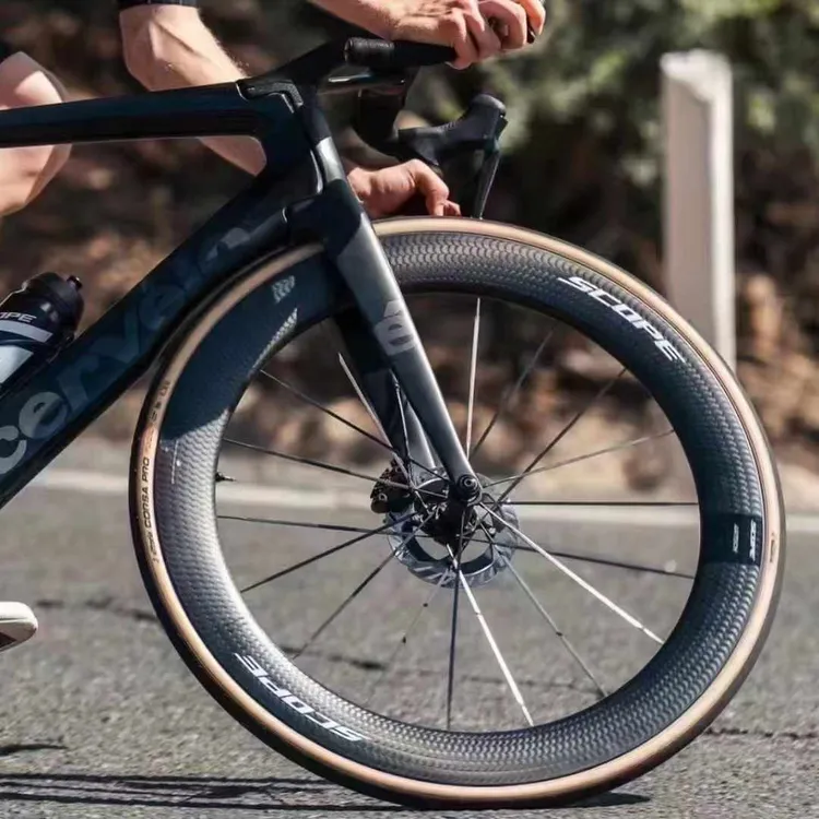 荷兰SCOPE碳纤维公路车碟刹轮组22/45/65宽开口轮圈直拉cs培林