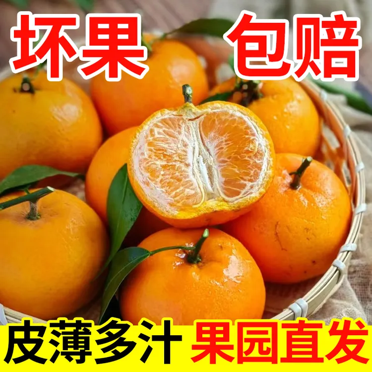 四川沃柑新鲜现摘现发带箱9.5-10斤清甜多汁果面有点丑少打农药