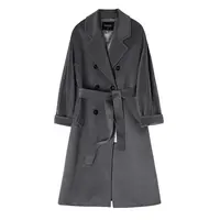 加大版101801高端带里衬加厚大衣宽松外套