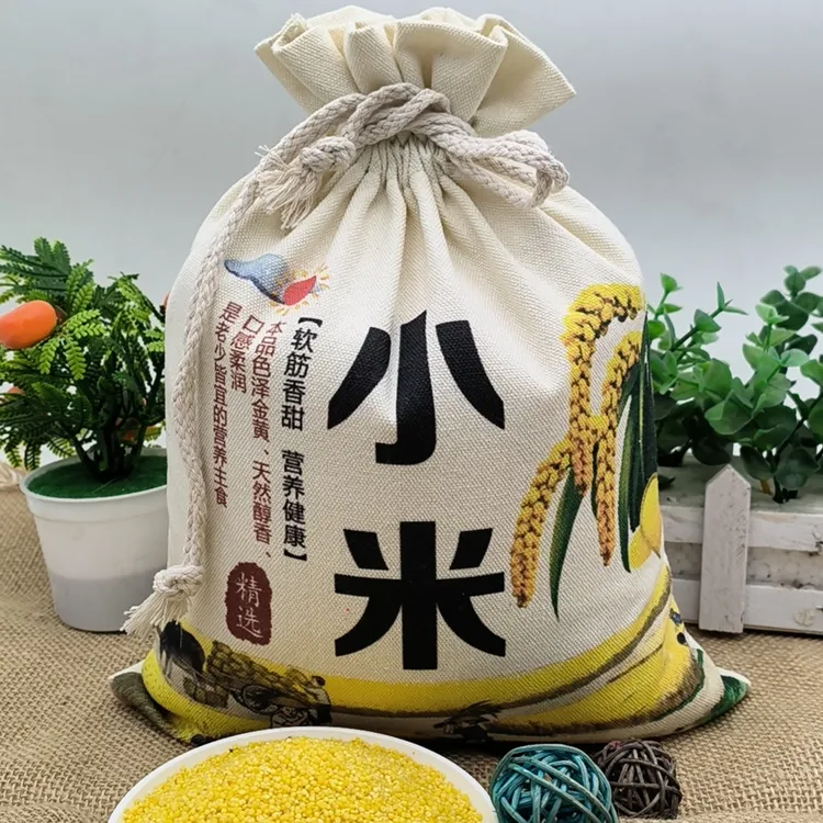农家杂粮布袋小米煮粥黄小米5斤袋装包邮