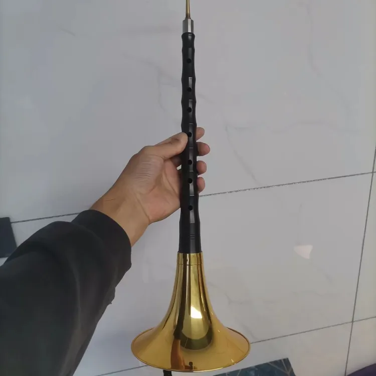 黑檀特价降B调唢呐 杆子有瑕疵有点瑕疵无修补不影响音准
