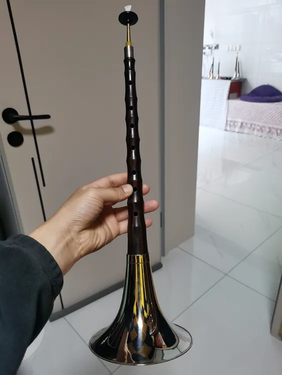 黑檀特价降B配白碗有瑕疵无修补不影响音准音色