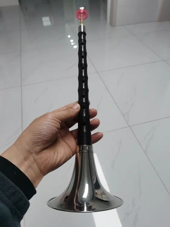 黑檀D调唢呐特价款杆子有点瑕疵无修补不影响音准配白碗
