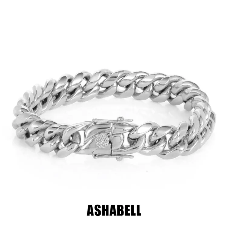 钛钢手链 ASHABELL 古巴手链 美式嘻哈hiphop钛钢手链男女高级感