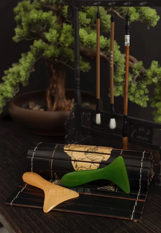 新刮铲 拨筋刮疗板美容院全身可用疏通树脂温润不冰手疏通拨筋棒