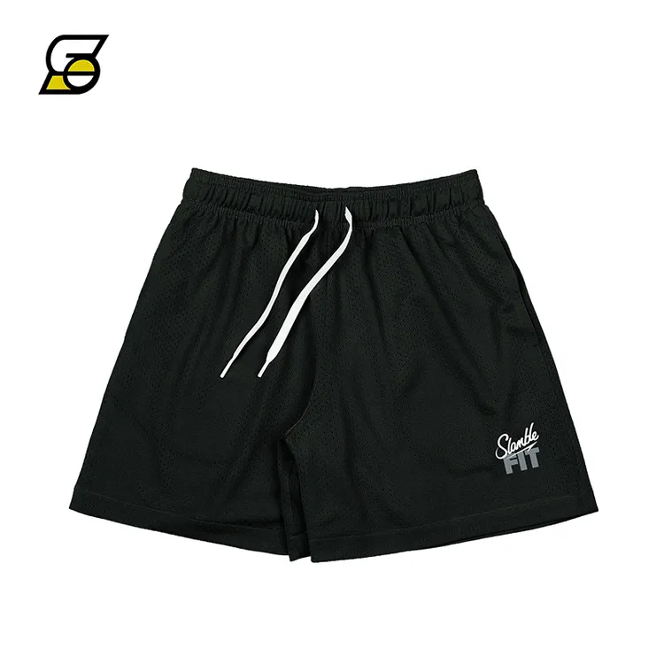 SLAMBLE夏季男子FIT新款健身运速干动透气网眼美式短裤男宽松舒适