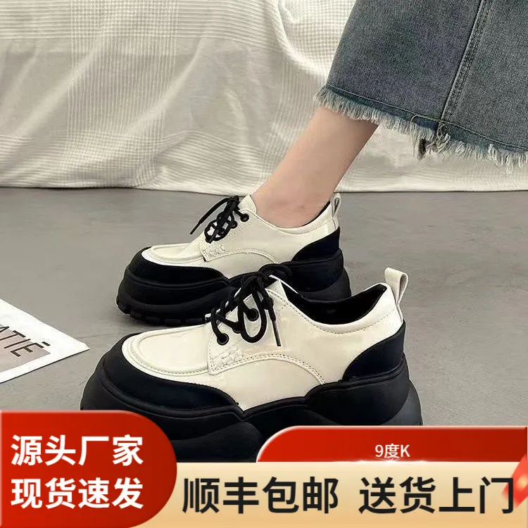 【万达撤柜】日系厚底百搭玛丽珍女夏秋新款漆皮亮面休闲鞋外穿配裙