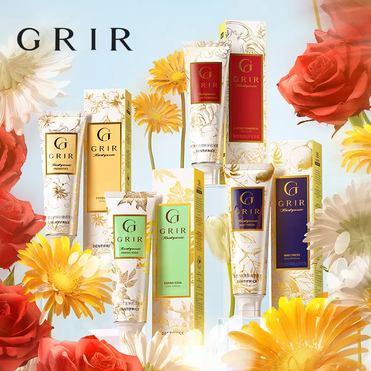 GRIR薄荷劲爽益生菌酵素小苏打清新去渍牙膏-YC