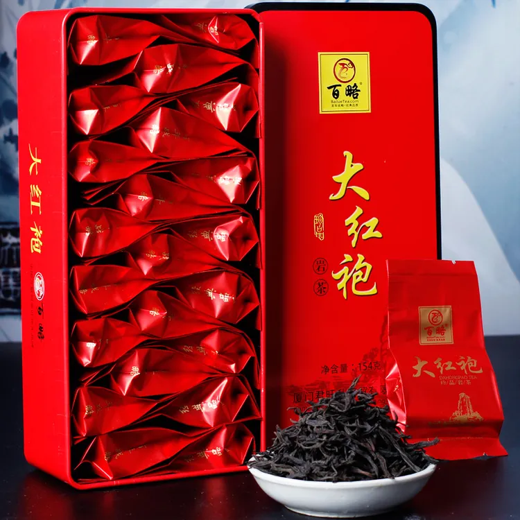 武夷山大红袍茶叶新茶花香浓香型乌龙茶小包装154g308g