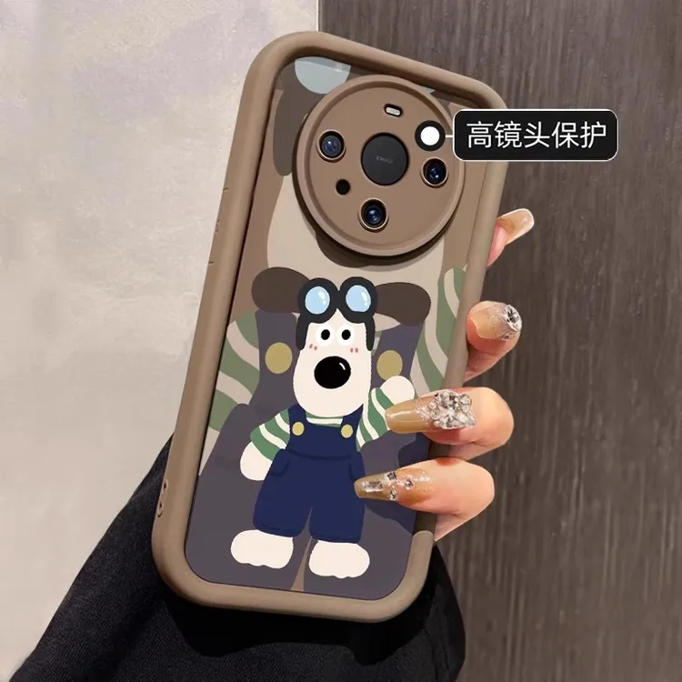 华为mate60Pro手机壳新款彩绘mate40pro卡通小狗软套mate50保护套