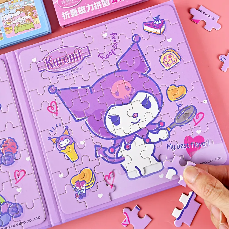 库洛米磁力拼图美乐蒂玉桂狗儿童磁性平图三丽鸥女孩益智早教玩具