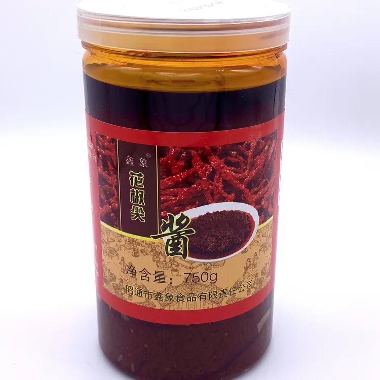 云南昭通酱鑫象花椒尖酱750g昭通酱下洋芋面条米线炒菜吃饺子酱