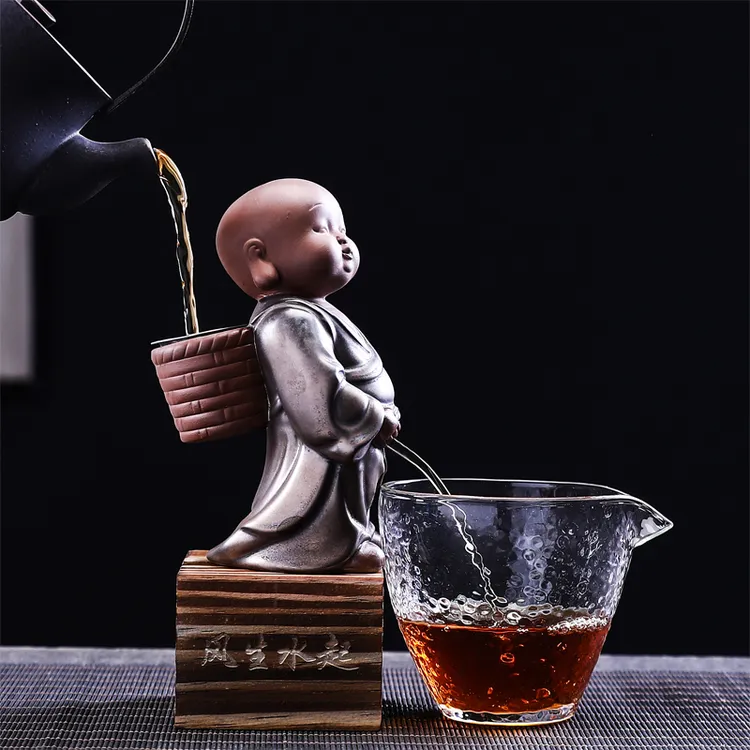 紫砂尿童茶滤小和尚茶漏斗公道杯茶叶过滤网功夫茶具配件过滤器