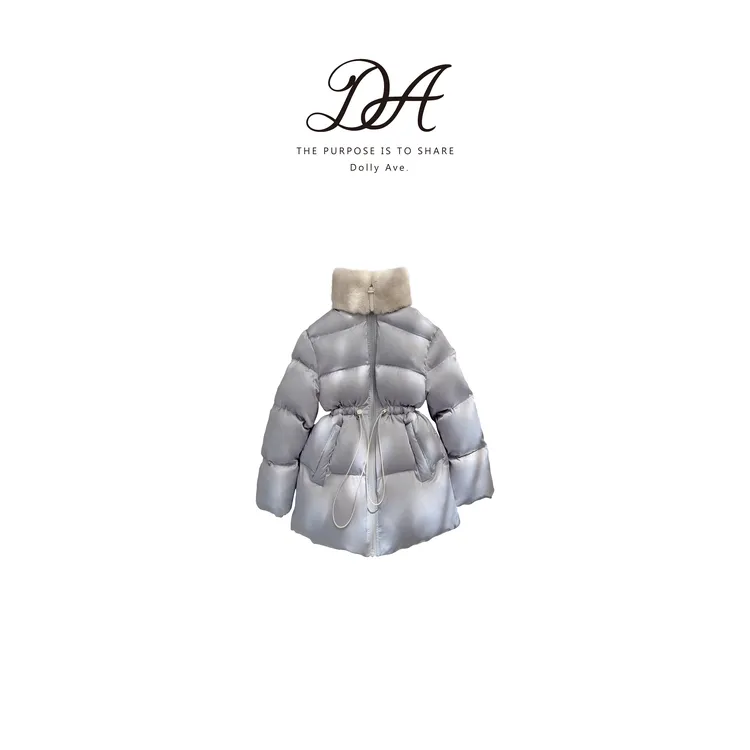 【现货】Dolly Ave 沁雅 气质90白鸭绒女童毛领轻奢冬季收腰羽绒服