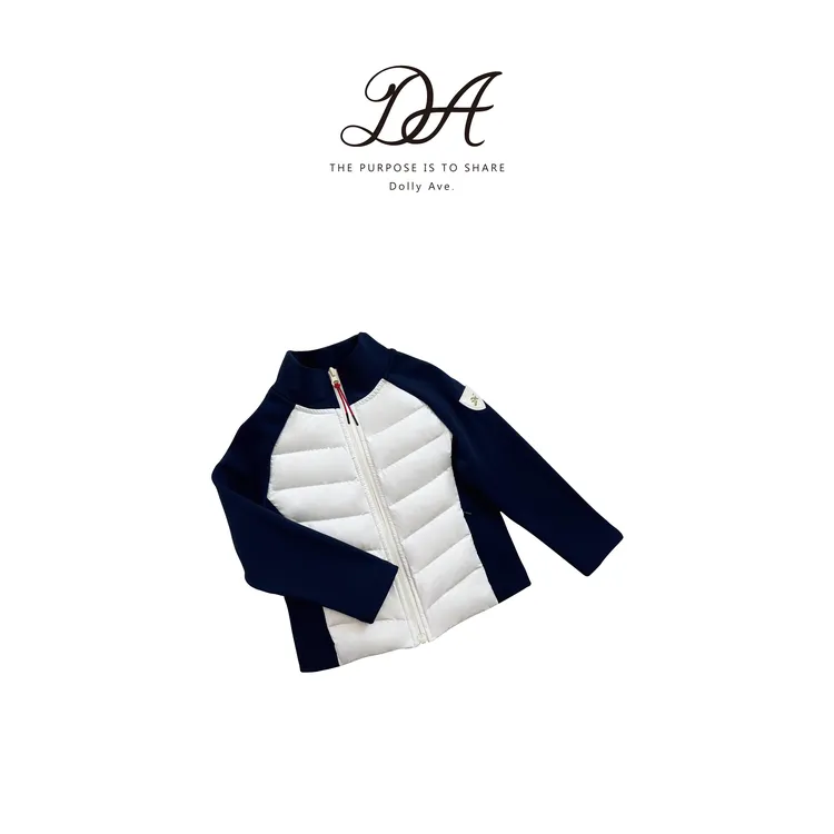 【现货】Dolly Ave「黑标系列」高定速干拼接90白鸭绒加绒高领外套