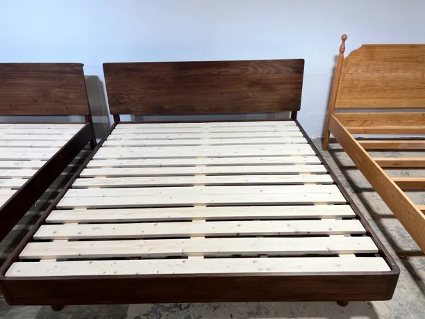 北美黑胡桃主卧大床高箱简约新中式美式轻奢实木大板床