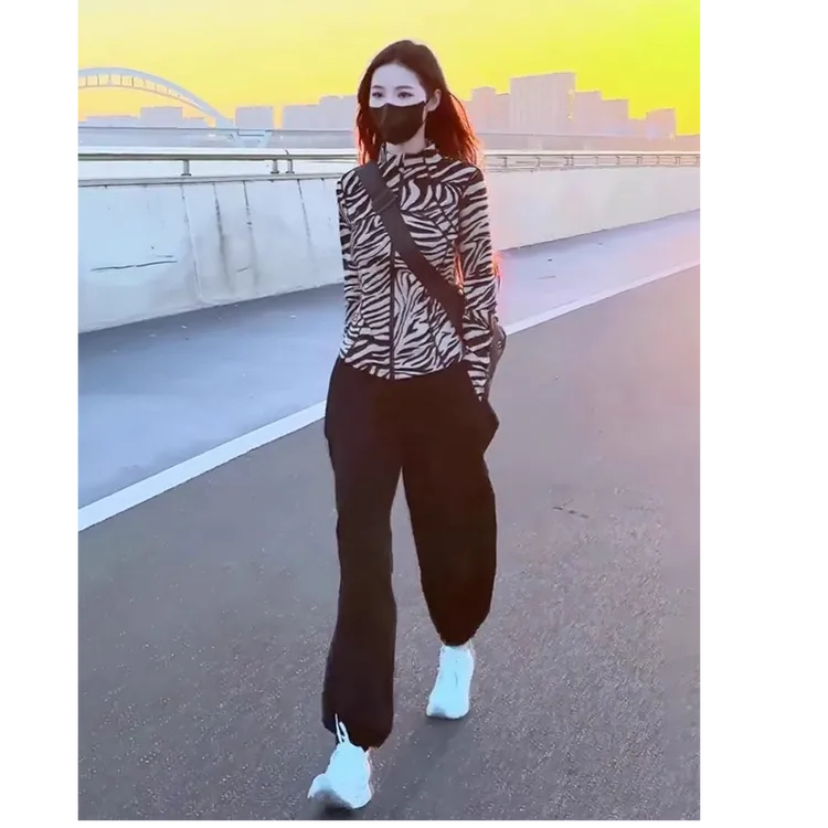 早秋穿搭女士时尚休闲出游跑步运动秋季套装入秋穿搭一整套女装